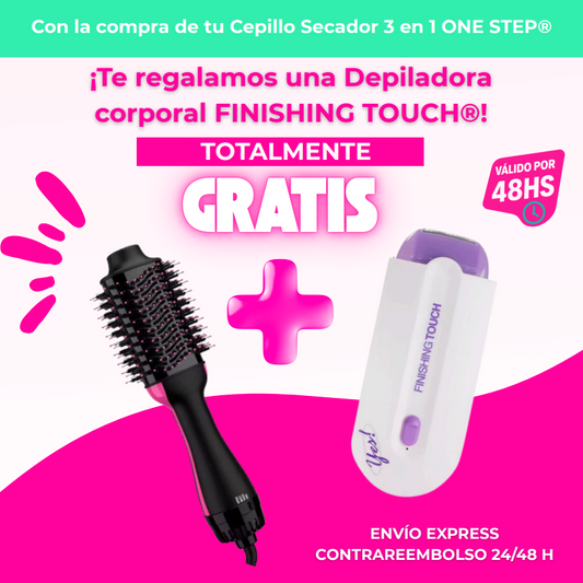 CEPILLO SECADOR 3 EN 1 ONE STEP® – Seca, Alisa y Moldea en un Solo Paso